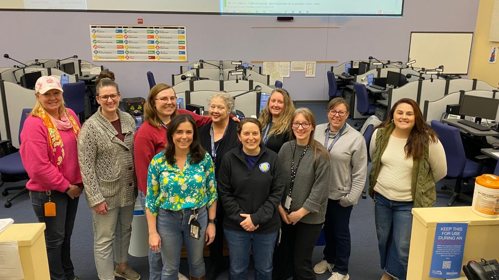 All the women who were working in the EOC during the eclipse